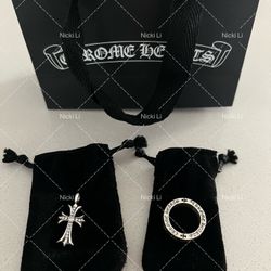 Brand New Chrome Hearts Diamond Tiny Cross Pendant