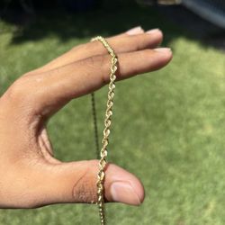 14k Gold Rope Chain 