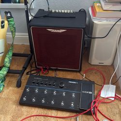 Ashdown AAA-60 Amp And Firehawk FX Digital Pedalboard