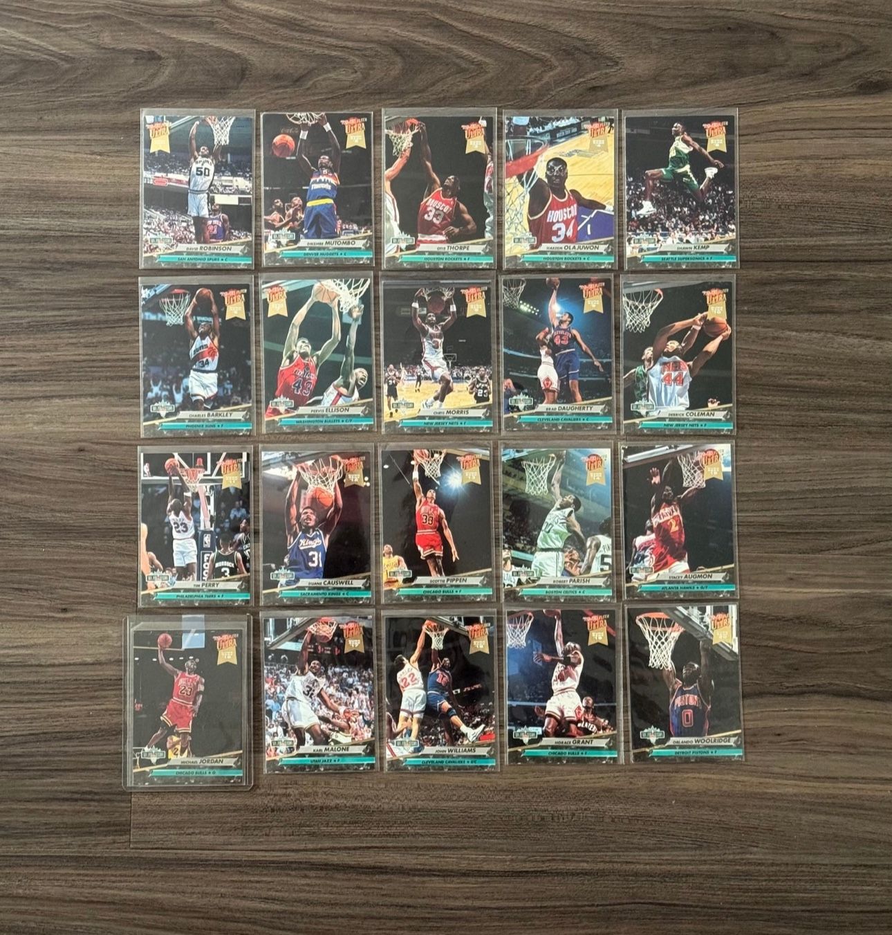 92-93’ Vintage Ultra Fleer Basketball Cards (1-20 COMPLETE SET)