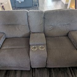 Gray Recliner Sectional Sofa -Used