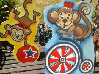 Carnival kids party circus monkey