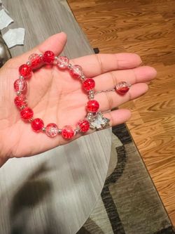 Red color bracelet