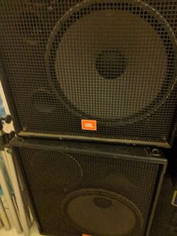 Jbl dj equipment, full system, 18" subs amps everything