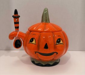 Johanna Parker Carnival Cottage Pumpkin Soup Tureen with Spoon