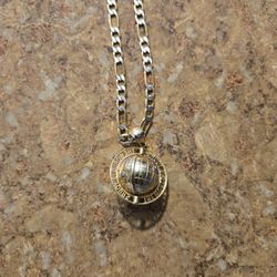 10kt Gold Chain With 10ktgold Charm 11 1/2 INCHES Length And Weight 14.79