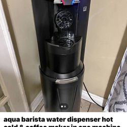 Aqua Barista Water Dispenser Hot And Cold With Keurig On Top 