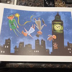 Disney Peterpan Art Lithograph