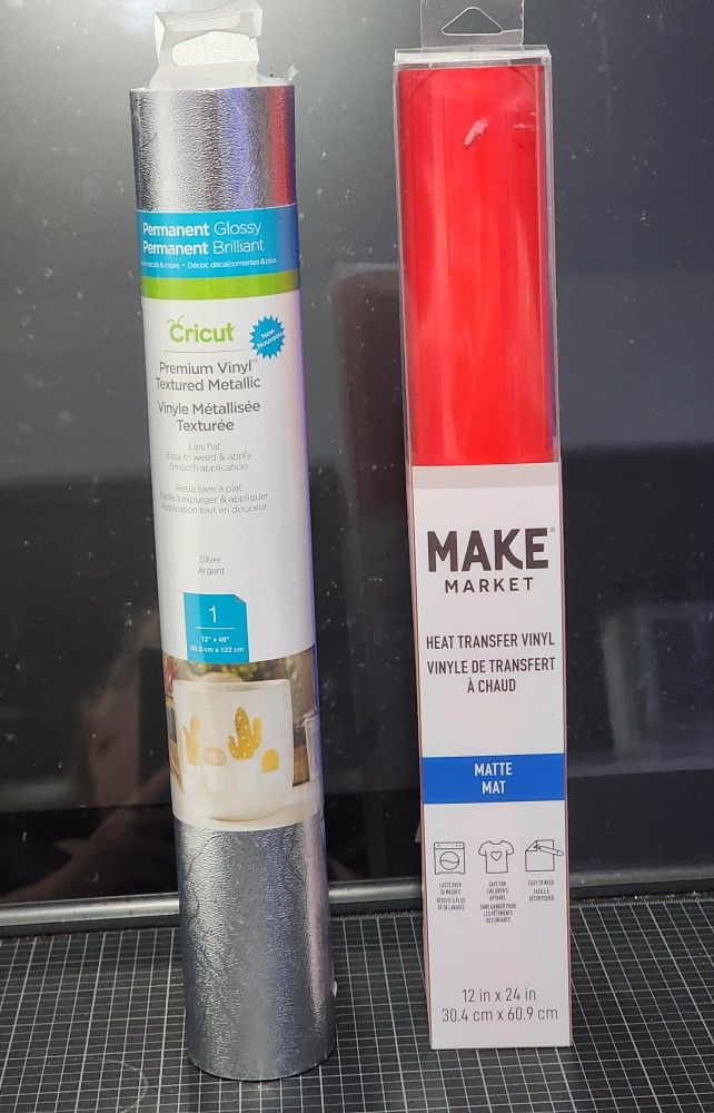 Cricut Premuim Vinyl Metallic Silver +Bonus BNIP 