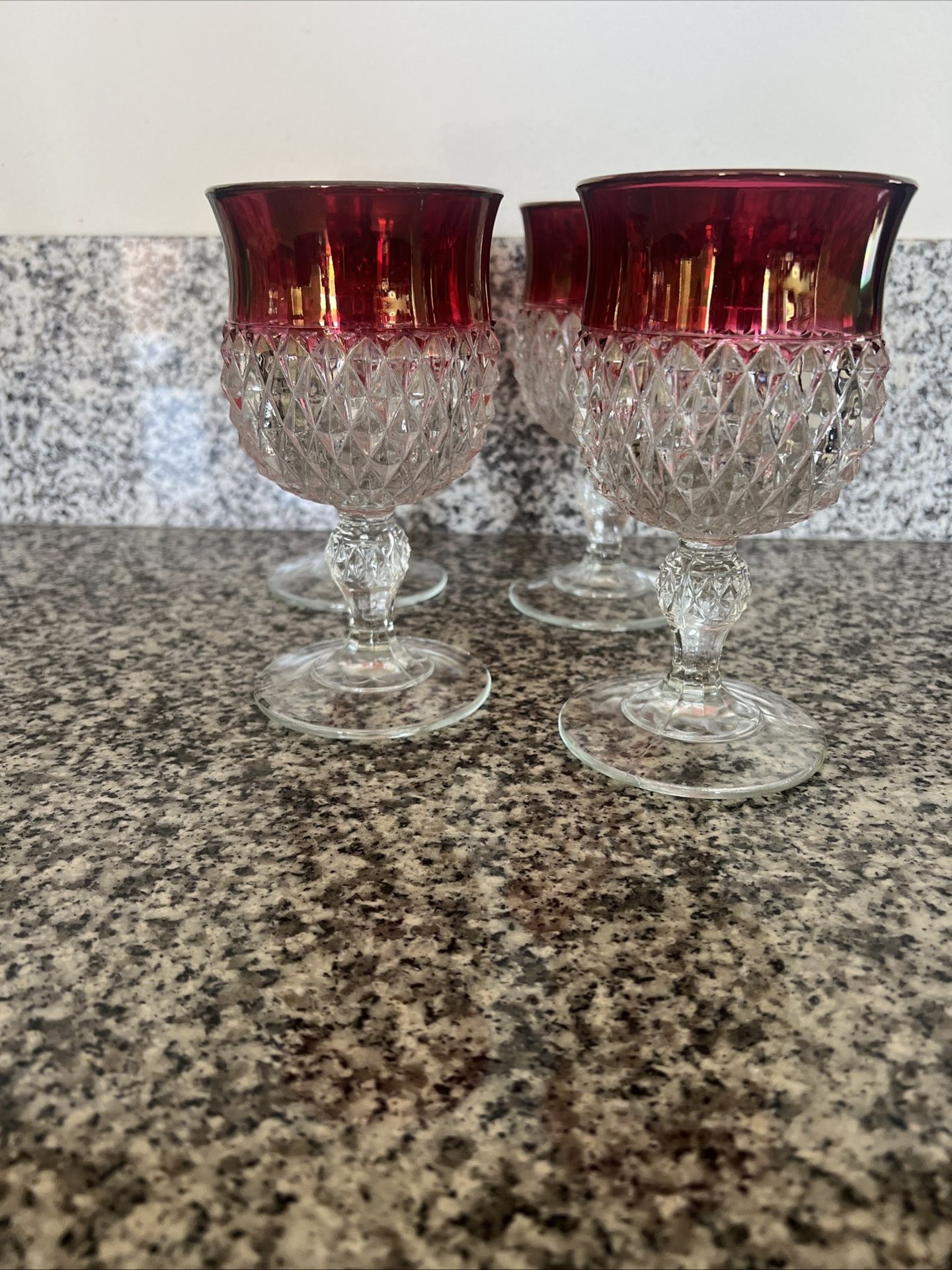 Beautiful Antique Wine Glasses