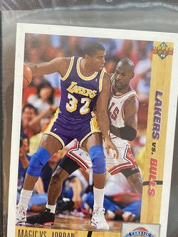 91-92 Upper Deck Magic vs Jordan #34 HOF Lakers Bulls