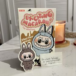 *AUTHENTIC LABUBU* The Monsters Exciting Macaron Sesame Bean