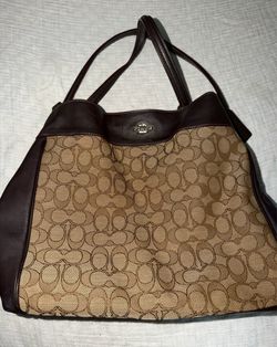 Coach F57612 Signature Jacquard Lexy Shoulder Bag Handbag Purse