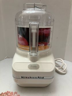 KitchenAid Chef’s Chopper KFC3100BI Cream Off White One Touch Pulse 3 Cups Food Processor New without Box