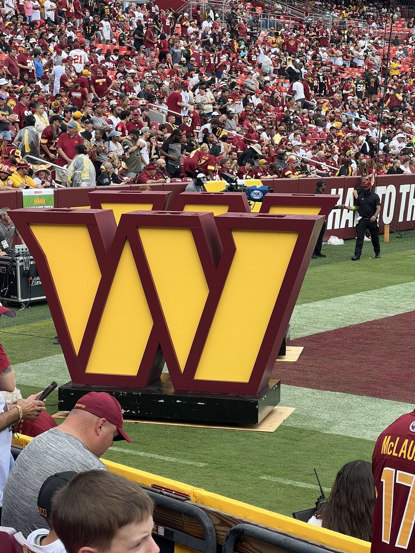 Dallas vs Washington - Lower Level Sec 104 Row 3
