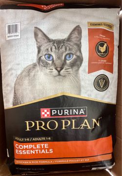 Purina Pro Plan Chicken & Rice Cat Food 16 lb – Brand New Sealed