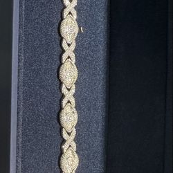 EYE BRACELET NATURAL STONES SOLID GOLD