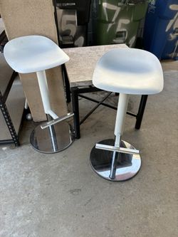 Set De 2 Bancos Blancos 