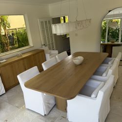 RH Light Oak Dinning Table 