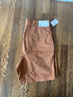 Uniqlo Chino Shorts Size Small Dark Orange