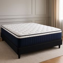 King Size Mattress Pillow Top New From Factory Of 14” Inches Thick Same Day Delivery 🚚 And Available in All Sizes 