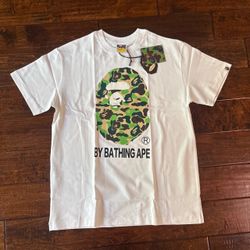 Bathing Ape Camo white shirt Brand New 100% Authentic