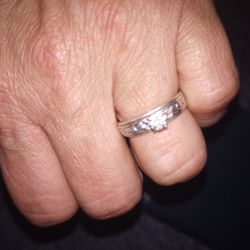 Sterling Silver Diamond Ring