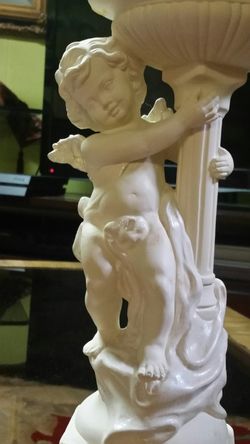 Cherub candle holder