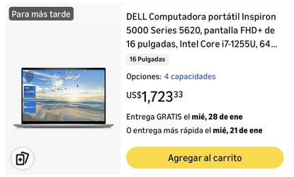 Dell Inspiron 5620 16” i7 | 64GB RAM | 2TB SSD | New-Open Box 