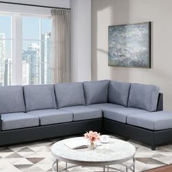 New Grey Reversible Sectional