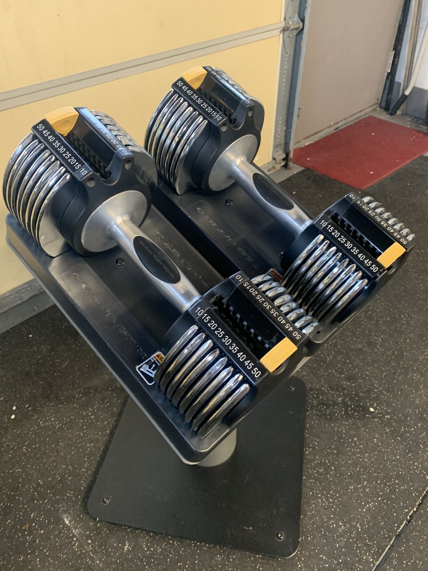 Golds Gym Adjustable Dumbbells With Stand