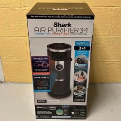 NEW Shark HC452 Home Air Purifier 3-in-1 with HEPA Filter, Space Heater + Fan Combo Purified