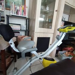 Exercise Bike New Model LED Metered Phone Stand Dial Selection For Speed Excellent Condtion foldable To Be Stored In A Closet  