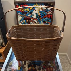 Longaberger Magazine Basket And Insert
