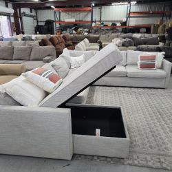 🛋️ West Elm Harris 5-Piece Sectional Sofa w/ LAF Storage Chaise – Excellent Condition!