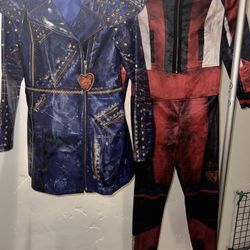11/12 Disney Descendants 2 Evie Costume Jacket Faux Leather Studded Halloween Euc