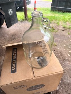 Glass one gallon jugs