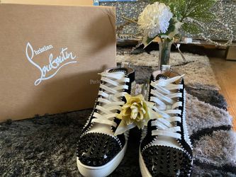 Christian Louboutin Spikes High-top Sneakers (Size: 9) For Sale