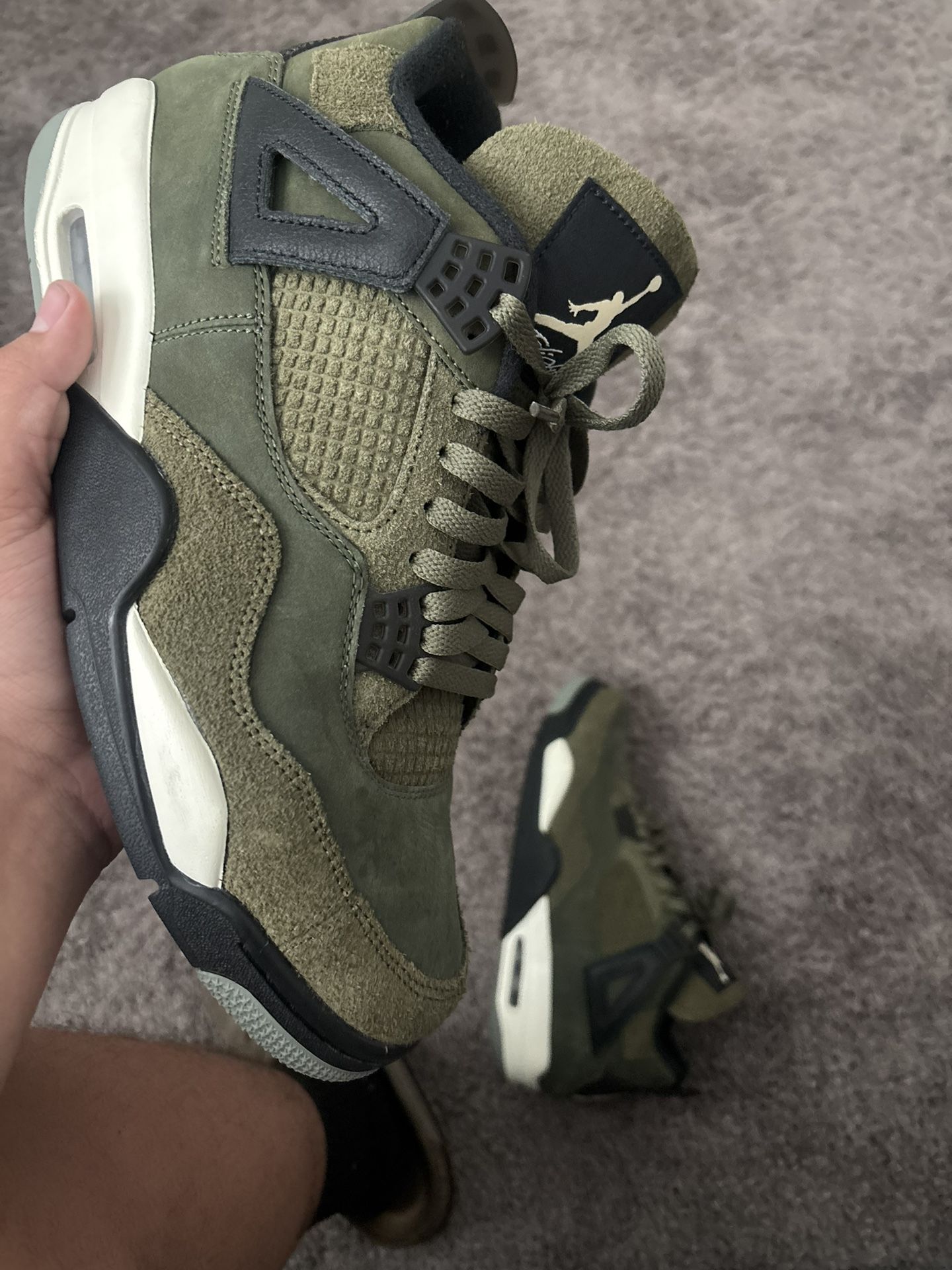 Jordan 4 Craft olive
