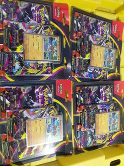 4 Pitch black pokemon blisters 3 packs in each new sealed tcg