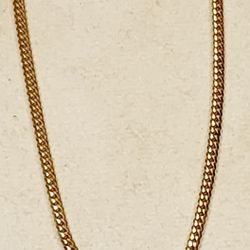 14kt 3mm 22in Solid Gold Cuban Link Chain Made In Italy 