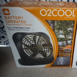 Battery Operated Portable Desk Fan. 5 Inch. Adjustable. Great For Home, Travel,  Camping, RV, Outdoors, Exercising, Power Outages .