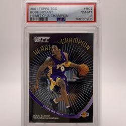 Kobe Bryant 2001 Topps TCC Heart Of A Champion PSA 8