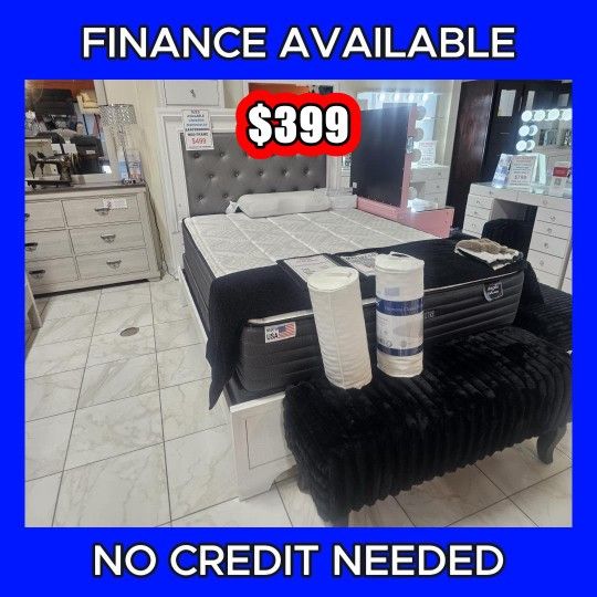 ๐ฅ QUEEN BED DEAL! ๐บ๐ธ OFERTA DE CAMAS! ๐Only $399  โ Add Mattress $99  AND  up Last one/ ULTIMO FINANCE AVAILABLE Delivery available Pickup price