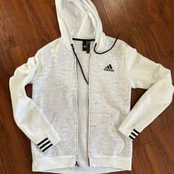 adidas Men's Post Game Fleece Full Zip Hoodie Size S