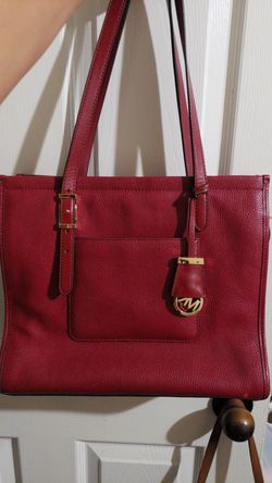 Deep Red leather Michael Kors purse