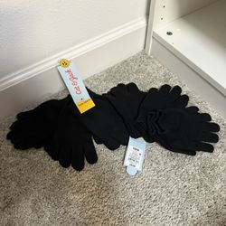 2 Sets Of 3 Pair!!! Cat And Jack Kids Gloves