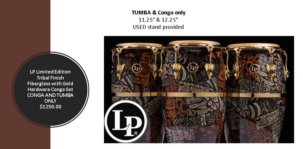 LP Limited Edition Tribal Finish Congas