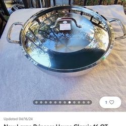 Princess house 16 quarts casserole stainless steel