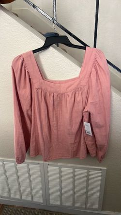 Women’s Sonoma Square neck puff sleeve shirt new xxl